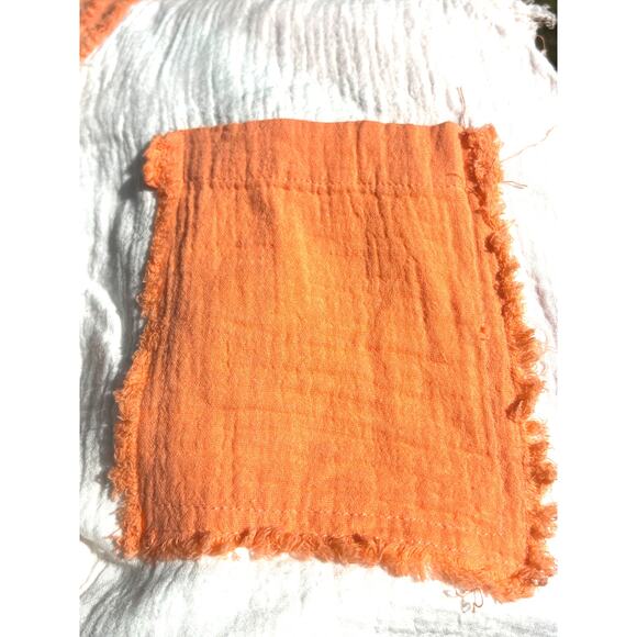 Uncharted Threads Raw Hem Shirt NEW Light Gauze Button Up L Boho Lagenlook - Picture 5 of 11